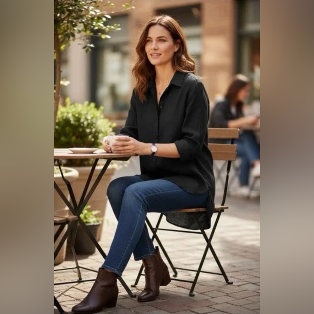 Cos Collarless Shirt - image 1